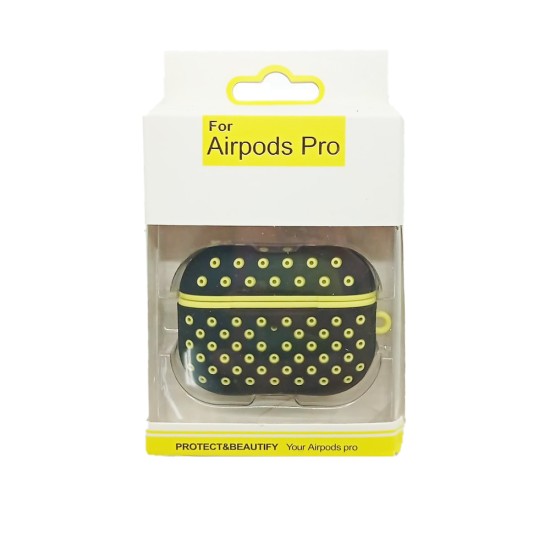 FASHION DESIGN CASE FOR APPLE AIRPODS PRO BLACK YELLOW